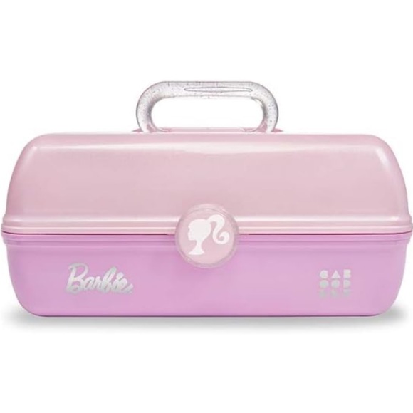 Barbie x Caboodles on-the-go girl cosmetic case NWT PINK large - Picture 7 of 7
